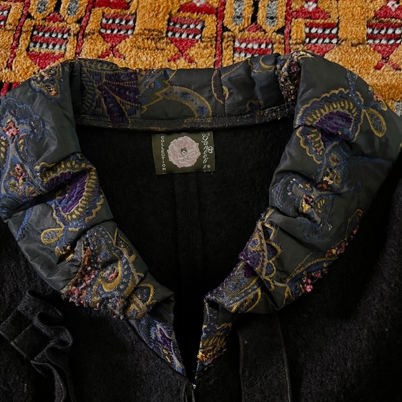 🧳Ganteb's Collection Vintage Chocolate Wool/Fleece - Picture 3 of 4